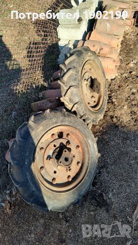 гуми с джанти за мотоблок , снимка 1