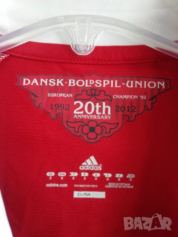 Denmark Adidas Techfit оригинална тениска футболна фланелка Дания, снимка 5 - Футбол - 37755285