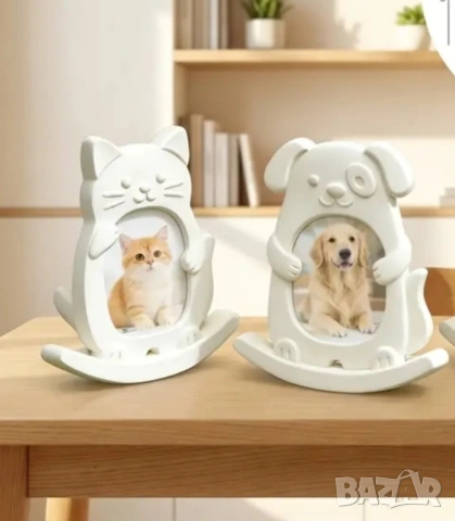 Молд рамка за снимка два вида - куче и котка , снимка 13 - Форми - 53317729