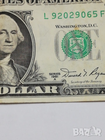 банкнота от 1 долар от 1981 г.