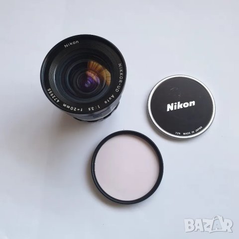 Обектив Nikon Nikkor-Ud Auto 1: 3.5 F=20 mm, снимка 1 - Обективи и филтри - 48689836