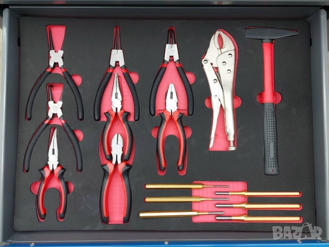 Количка за инструменти оборудвана с 258 броя инструменти, снимка 10 - Други инструменти - 51993756