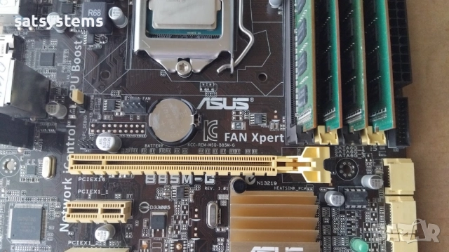 Дънна платка Asus B85M-G Socket LGA1150 CPU+FAN+RAM, снимка 4 - Дънни платки - 51636206