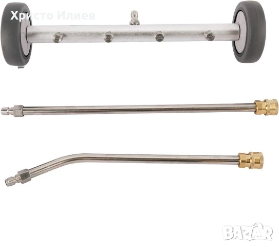 Накрайник за водоструйка Водна метла с 4 дюзи, снимка 2 - Парочистачки и Водоструйки - 51276359