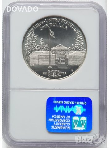 1994-W Prisoner of War Museum S$1 - NGC MS 70 - САЩ Сребърна Възпоменателна Монета Долар, снимка 2 - Нумизматика и бонистика - 43773456