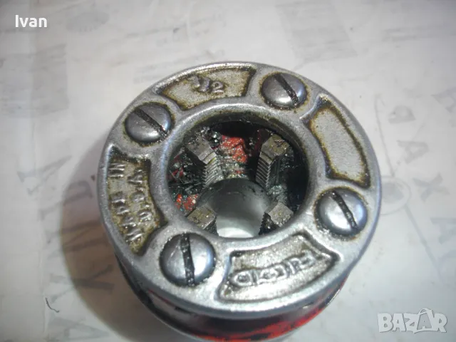 1/2" цол РЕЗБОНАРЕЗНА ГЛАВА RIDGID Made in USA ЗА ВИНТОНАРЕЗКИ ВИНТОРЕЗИ ЗА РЕЗБИ НА СТОМАНЕНИ ТРЪБИ, снимка 2 - Други инструменти - 48057621