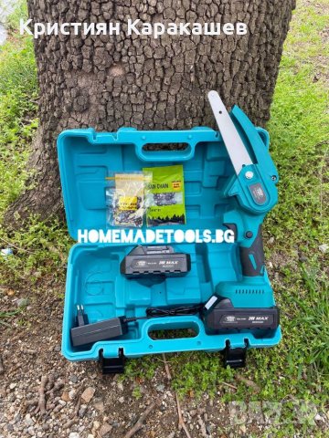 Акумулаторен трион за клони Werstil 24V 5ah + 2 вериги, 15 см шина, снимка 4 - Други инструменти - 40622153