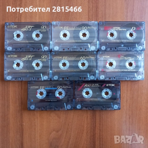 Лот 8бр. аудио касети TDK, снимка 3 - Аудио касети - 53579987