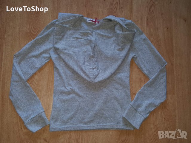 FOLLETTINA GIRL р-р S нова дамска блуза с качулка и гол гръб, снимка 4 - Блузи с дълъг ръкав и пуловери - 27317016