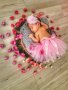 Светло бебешко розова туту пола пачка поличка лента с пандела за глава за бебе фотосесия фото декор, снимка 2
