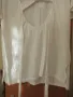 Дамска бяла тениска с бродерия и гол гръб, размер L, снимка 5