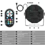 Сценично осветление 36 LED Par светлини, U`King RGB Par дистанционно,DMX,звуково управление, снимка 4