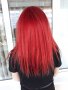 Червена дълга естествена коса, качествена , висок клас , снимка 1