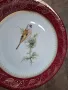 декоративна порцеланова чиния с птица и позлата Limoges 8/1, снимка 5