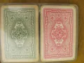 Винтидж 2 тестета карти за игра (пластмасова кутия), снимка 3