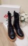 Нови черни кафяви дамски кожени боти MAK естествена кожа платформа обувки ботуши кубинки , снимка 2