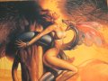Еротична картичка от картина на Борис Валеджо, фалос, полов член  - Заключена- еротика изд. 80те 18+, снимка 2
