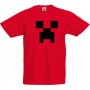 Детска тениска майнкрафт  Minecraft Creeper Face 01, снимка 2