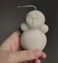3D кукла тип матрьошка снежен човек силиконов молд форма фондан шоколад гипс свещ декор, снимка 3