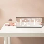 Стилен настолен LED часовник с термометър USB дата аларма календар големи цифри будилник светещ ток, снимка 6