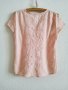 Розова памучна блуза с швейцарска бродерия, снимка 3