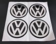 Стикери Силиконови За Джанти 65мм / за Volkswagen VW Волксваген декоративни за тапи централен отвор