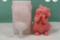 2 вида 3d Катерица Катеричка голяма силиконов молд форма свещ смола гипс шоколад декор, снимка 7
