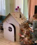 Къща за игра и рисуване, картонена, снимка 3