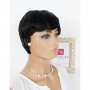 Къса черна перука с бретон Ашли, снимка 8
