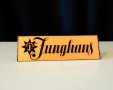 Швейцарска табелка,лого Junghans. , снимка 1 - Антикварни и старинни предмети - 28421014