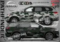 Nissan X-Trail SK-SJV3-N-X-T Кaмуфлаж Офроуд Джип Пикап Лодка Camouflage Off-Road стикери, снимка 6