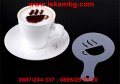 Шаблони за декорация на кафе, мляко и капучино - 16 бр, снимка 1