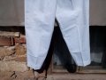 Стар бял работен панталон, снимка 3