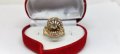 Златен пръстен с люспи от брилянт-3,61гр/18кр, снимка 1 - Пръстени - 39788061