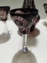 Кристални чаши с графа цветен червен кристал , снимка 10