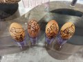 Дървени яйца - ръчно пирографирани, снимка 1 - Дърводелски услуги - 32255813