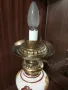 Нощна , настолна лампа от бронз и порцелан, снимка 8
