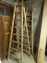 Стълба дървена двураменна 2,5м, снимка 1
