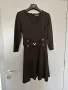 Черна разкроена рокля размер XS/S, снимка 1