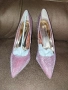 41 Черни лачени обувки 41и 42 розови обувки брокат с ток , снимка 11