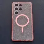Samsung Galaxy S25 /S25 Ultra кейс MagSafe розов с брокат , снимка 2