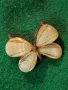 НЕЖНА ФИГУРАЛНА ЗЛАТИСТА АРТ БРОШКА ПЕПЕРУДА 43522, снимка 14