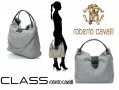 JUST CAVALLI 🍊 CAVALLI CLASS 🍊 Кожена капитонирана чанта в сиво и черно 36x38x15 см нова с етикети, снимка 11