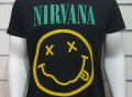 Нова мъжка тениска с трансферен печат на музикалната група NIRVANA, снимка 2