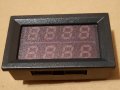Волтметър амперметър 200V/10A, 4цифри, , снимка 4