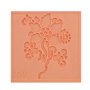 Цвете с дръжка  в квадрат силиконов молд отпечатък фондан украса декор бисквитки и др., снимка 2
