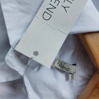 NLY TREND - овърсайз бяла риза/рокля, снимка 3 - Рокли - 40535781
