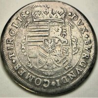 Монета Графство Тирол 1 Талер 1627 г Леополд V Фердинанд, снимка 2 - Нумизматика и бонистика - 40771930