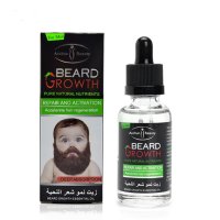 СЕРУМ ЗА СГЪСТЯВАНЕ И РАСТЕЖ НА БРАДА И КОСА -  100% Natural Men Growth Beard Oil Organic -30 мл, снимка 1 - Козметика за тяло - 43064598