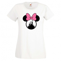 Дамска тениска Minnie Head 3 Подарък,Изненада,Рожден ден,, снимка 10 - Тениски - 36530087